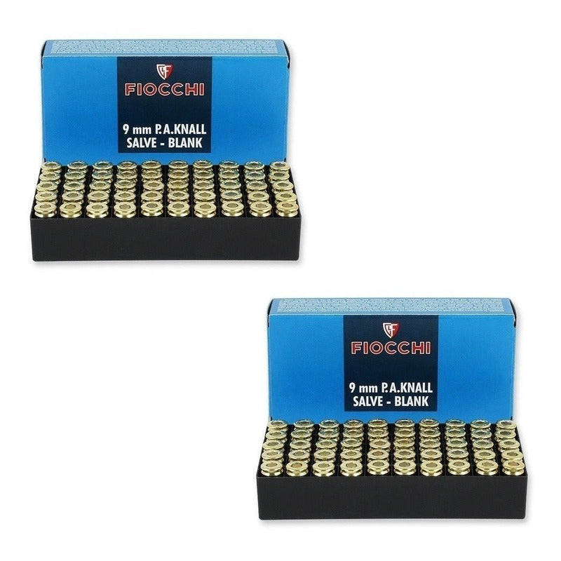 2 Cajas Fogueo De 50uni. 9 Mm/ 100 Unidades Total Geoutdoor