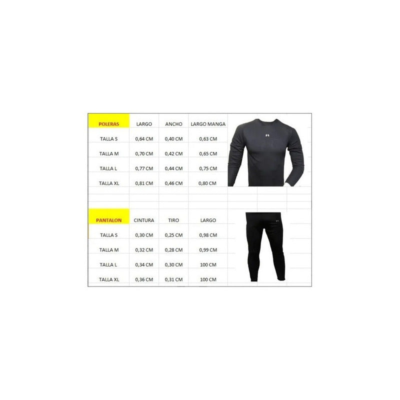 Conjunto Primera Capa Polera Dry Fit +pantalón Uv Geoutdoor