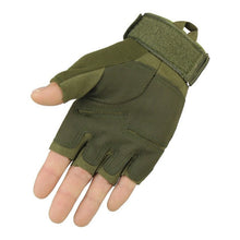 Cargar imagen en el visor de la galería, Guante Blackwak Militar Tactico Medio Dedo Airsoft Full
