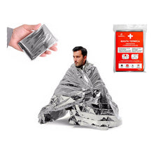 Cargar imagen en el visor de la galería, Manta Termica Emergencia Supervivencia Frio - Calor 160x210
