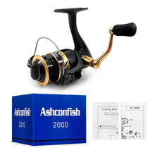 Cargar imagen en el visor de la galería, Carrete Pesca Af5000 Ashconfish 8rod Spinning +bobina 100mts
