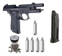 Cargar imagen en el visor de la galería, Kit Pistola Pt92 Kwc + Cargador + Balines + Co2 Blowback Geo
