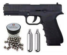 Cargar imagen en el visor de la galería, Pistola Co2 Stinger G17 Glock + 2 Co2 + 500bb + Maleta Rigid
