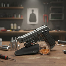 Cargar imagen en el visor de la galería, Kit Pistola Kwc Pt92 + Laser Rojo + Funda + 10 Co2 + 500 Bb
