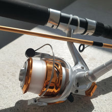 Cargar imagen en el visor de la galería, Set Pesca Rio/lago 1.95 Mts 4-15 Grs + Spinner + Vinilo /geo
