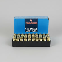 Cargar imagen en el visor de la galería, Caja Munición Fogueo Fiochhi 9mm Caza 50 Uds Dorado Geo
