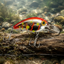 Cargar imagen en el visor de la galería, Señuelo Pesca Pocha Salmon Trucha 7cm 28g Spinning 03 Rojo Puntos
