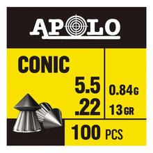 Cargar imagen en el visor de la galería, POSTONES APOLO CONIC CALIBRE 5,5 MM – PACK DE 2.000 UNIDADES
