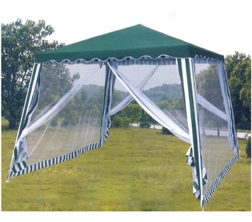 Toldo Gazebo Safari Sf454 C/mosquitero 3x3m Terraza Jardin