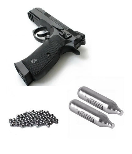 Pistola Balines Asg Cz Sp-01 Shadow + 2co2 +200 Balines Caza