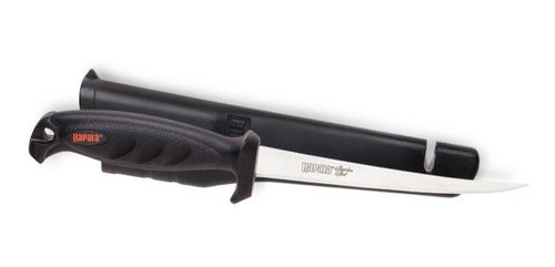 Cuchillo Filetero Rapala Con Afilado +funda Rígida Geoutdoor