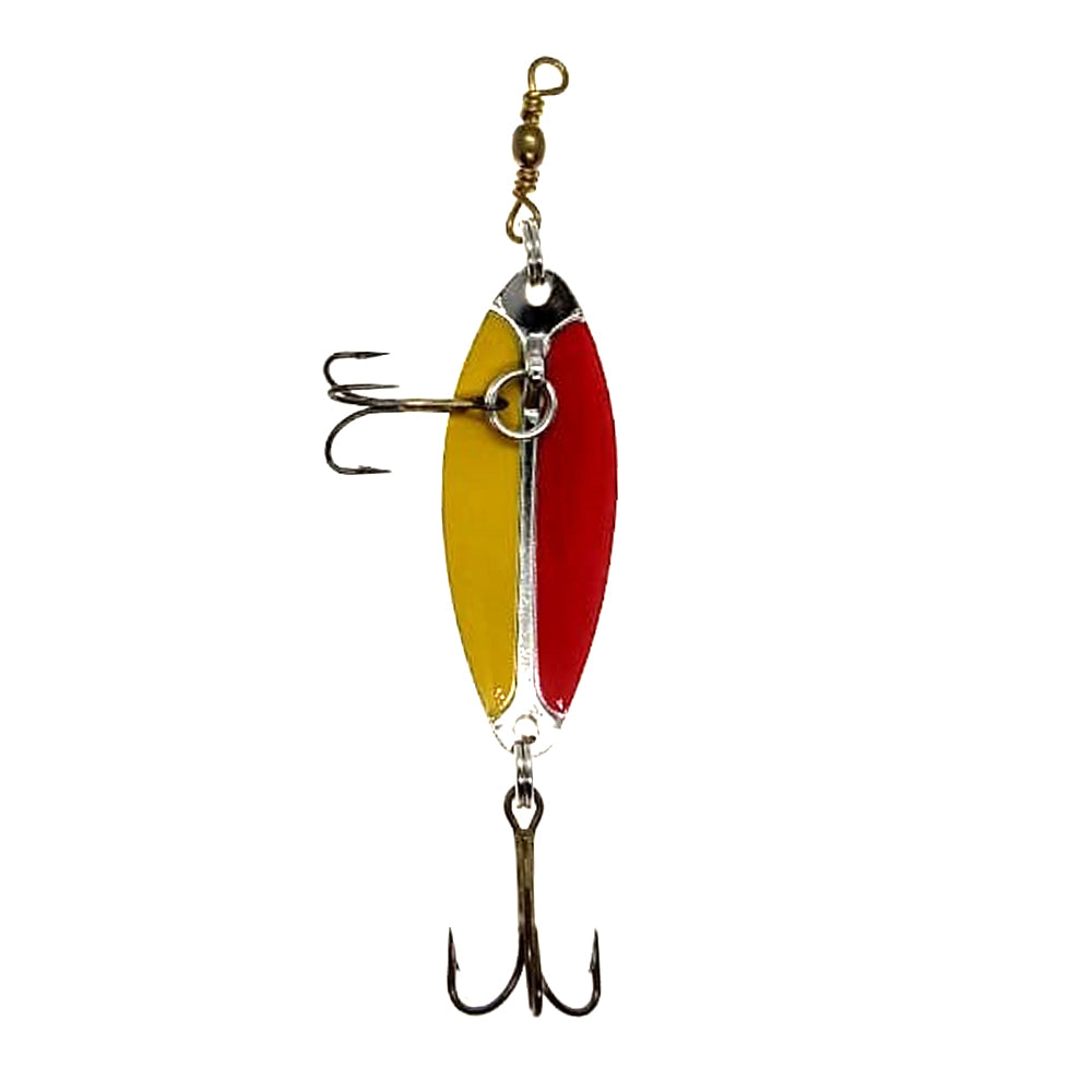 Señuelo Pesca Cuchara Española Doble Anzuelo D5-S / Cromado