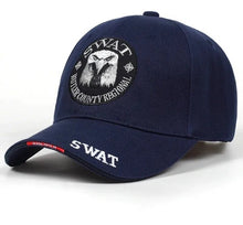 Cargar imagen en el visor de la galería, Gorro Hombre Jockey Bordado New Swatt Airsoft Azul
