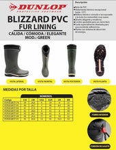 Cargar imagen en el visor de la galería, Bota Térmica Dunlop PVC Blizzard Fur Lining Negra
