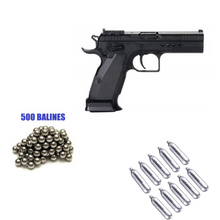 Cargar imagen en el visor de la galería, Pistola Kwc CZ75 Full Metal Blowback + 10 Co2 + 500 Bb
