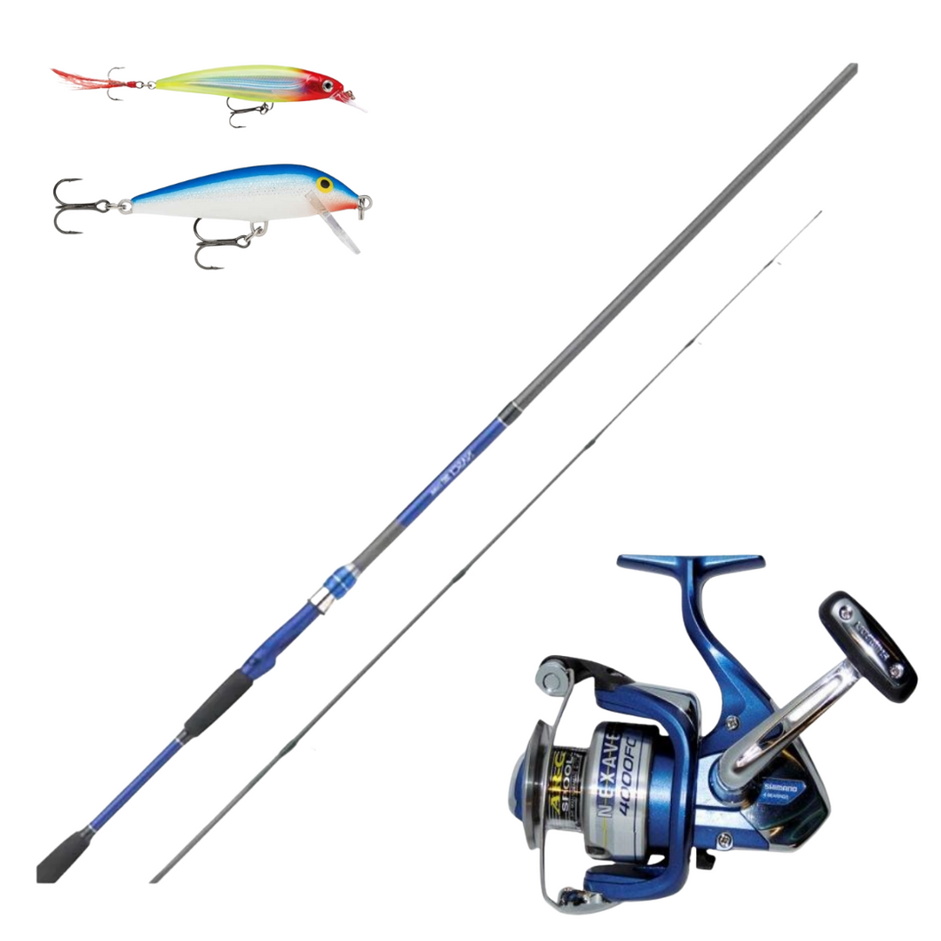 Kit Shimano Caña Nasci BX 2,70m+Carrete Nexave 4000+2 Rapala