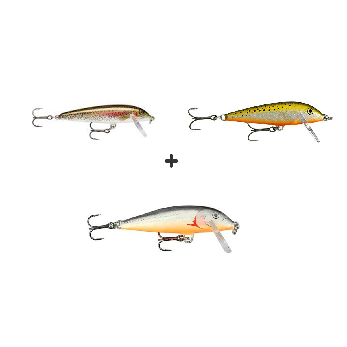 KIT 3 Señuelos Rapala Spinning Teamesko/Ultralight/Coutdown – Geoutdoor