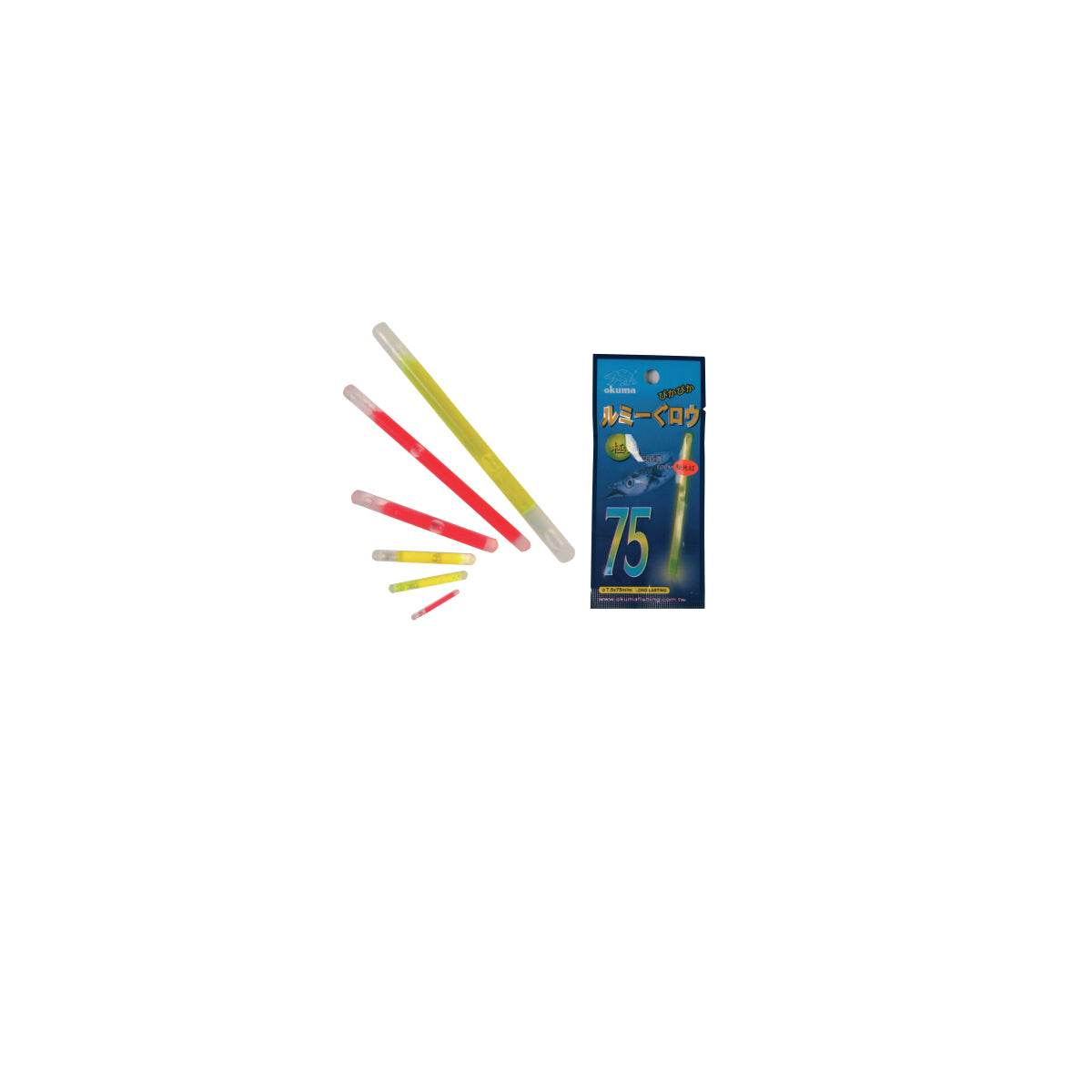 Luz Quimica OKUMA 37x4,5mm/1,5 Fluor 2x50u. outdoor – Geoutdoor