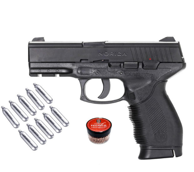 Pistola Norica 1701 Aire Comprimido  + 500 BB Metal + 10 co2