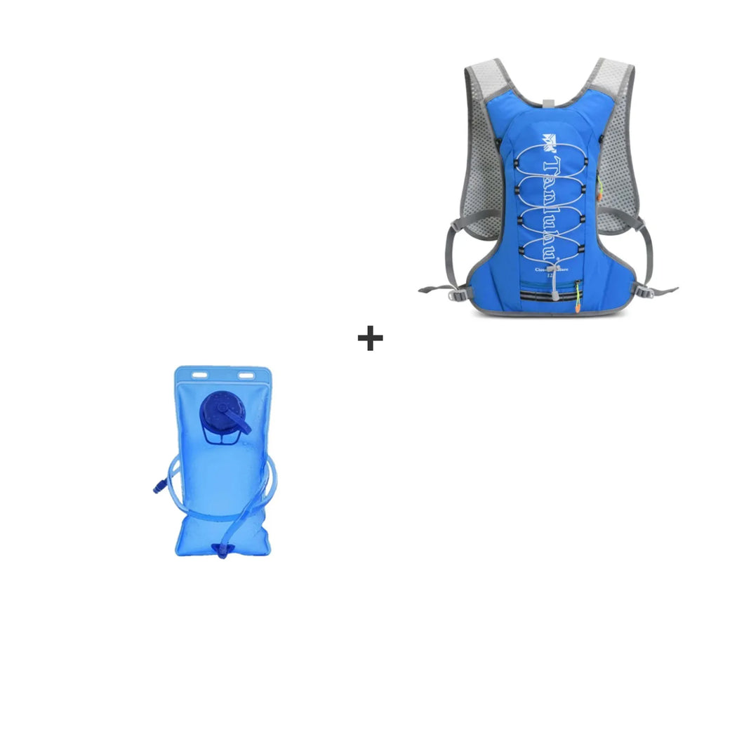 Mochila Hidratación Ciclismo 12L + Bolsa De Agua 2 Lts
