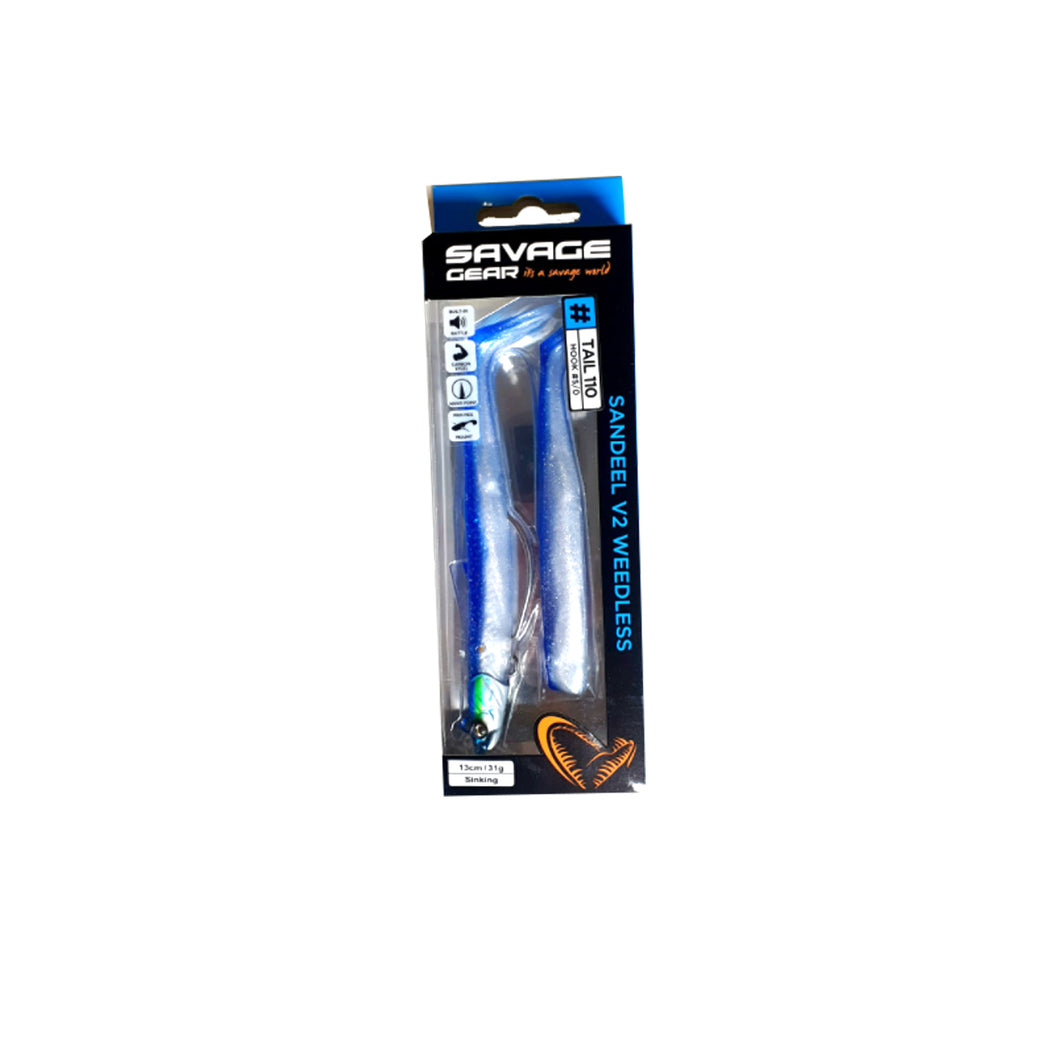 Señuelo Silicona Pesca Savage Sandeel 33g 13 cm + Repuesto